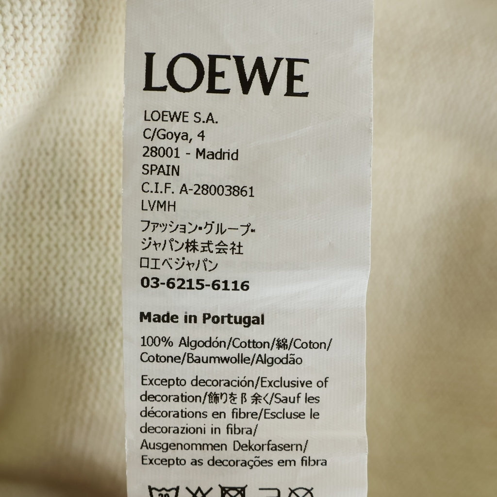 LOEWE(ロエベ) 22SS Paula's Ibiza Hoodie Alphabet Print パウラズ イビサ グラフィックプルオーバーパーカー フーディー オレンジ/ホワイト