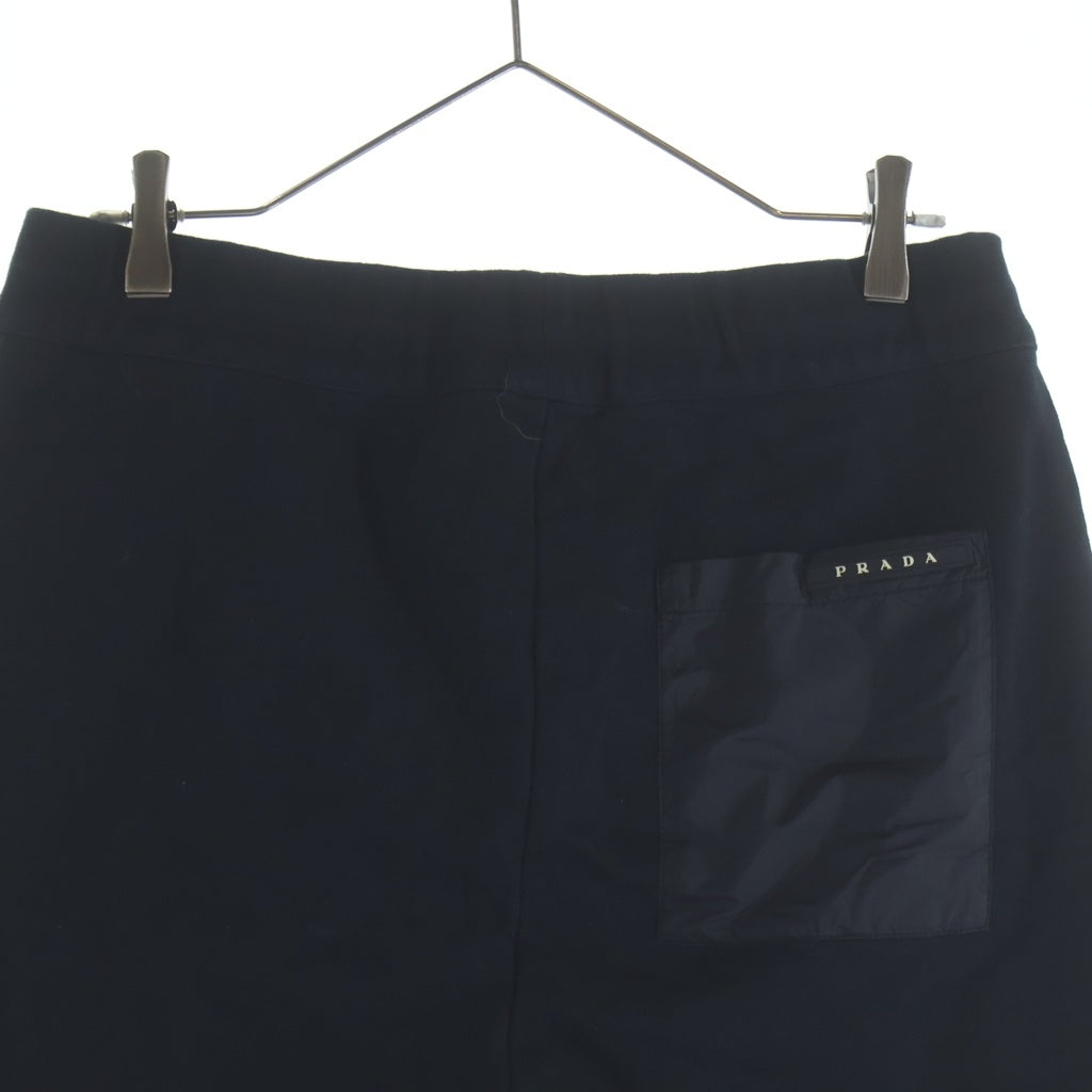PRADA(プラダ) ポケットナイロン切り替え ハーフパンツ ショーツ ブラック SJP293 R201