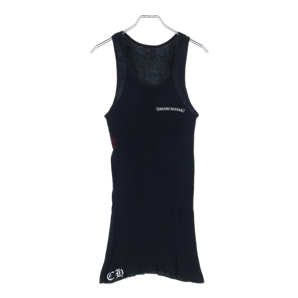 CHROME HEARTS(クロムハーツ) OLD SCRL LOGO TANK スクロール ロゴ タンクトップ ノースリーブ ブラック