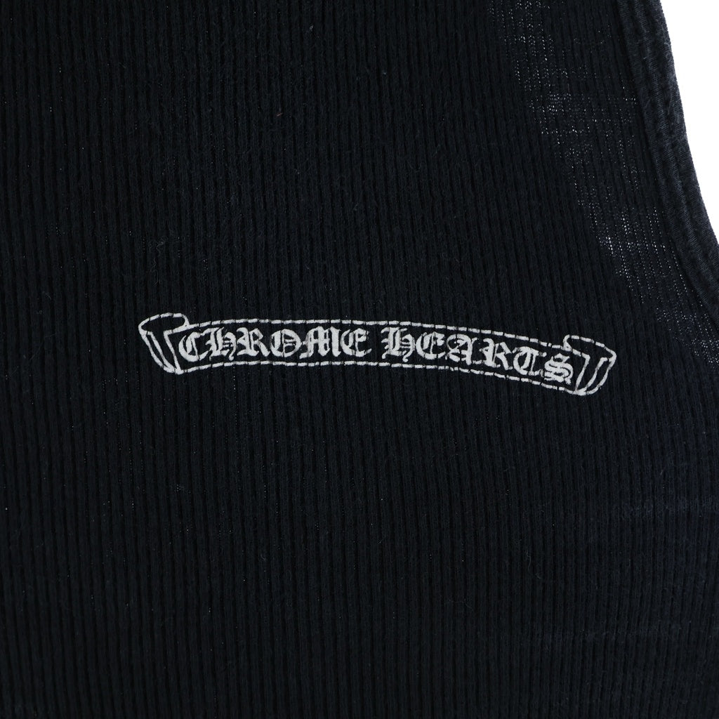 CHROME HEARTS(クロムハーツ) OLD SCRL LOGO TANK スクロール ロゴ タンクトップ ノースリーブ ブラック