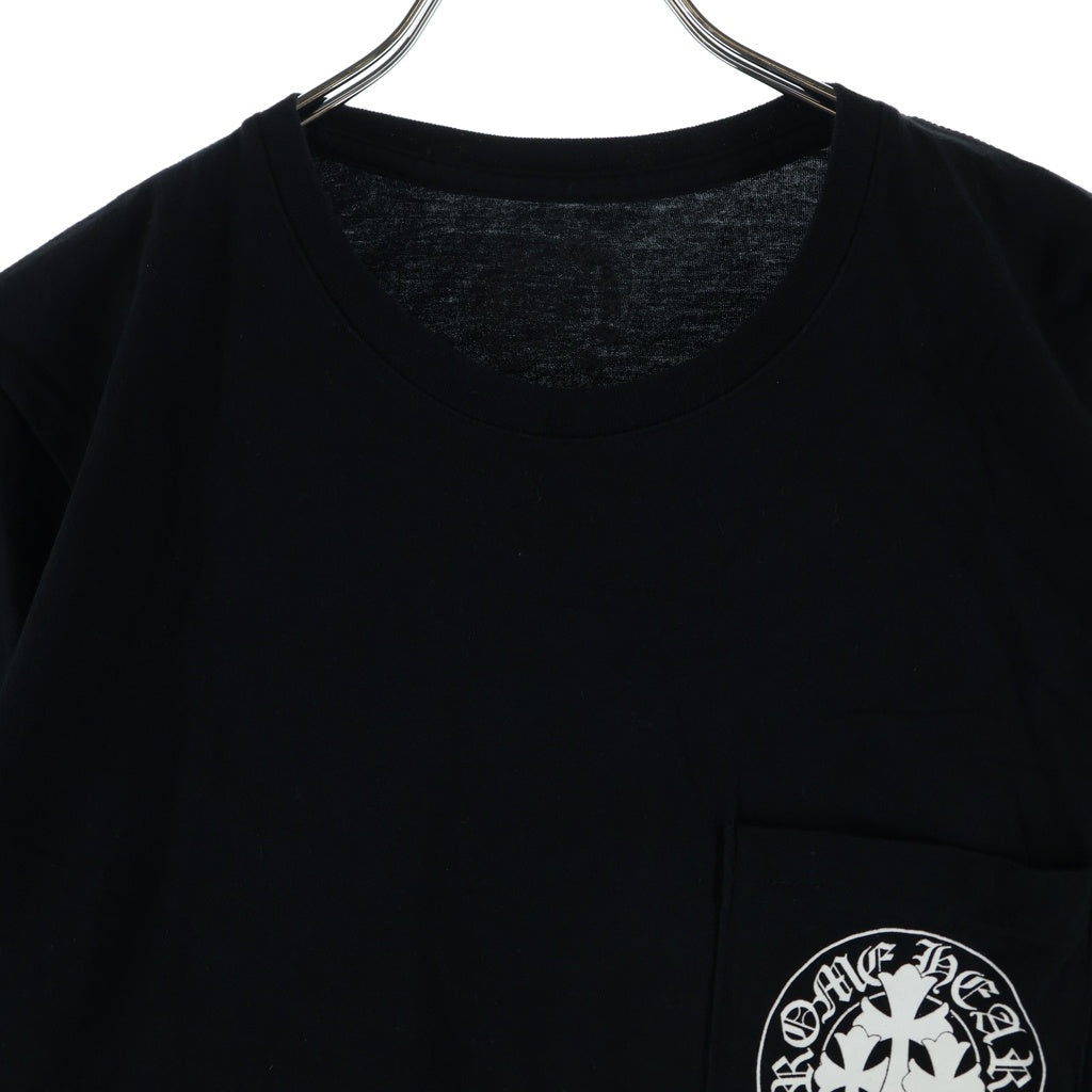CHROME HEARTS(クロムハーツ) 3 CEMETERY CROSS TEE セメタリー ロゴプリント 半袖Tシャツ ブラック