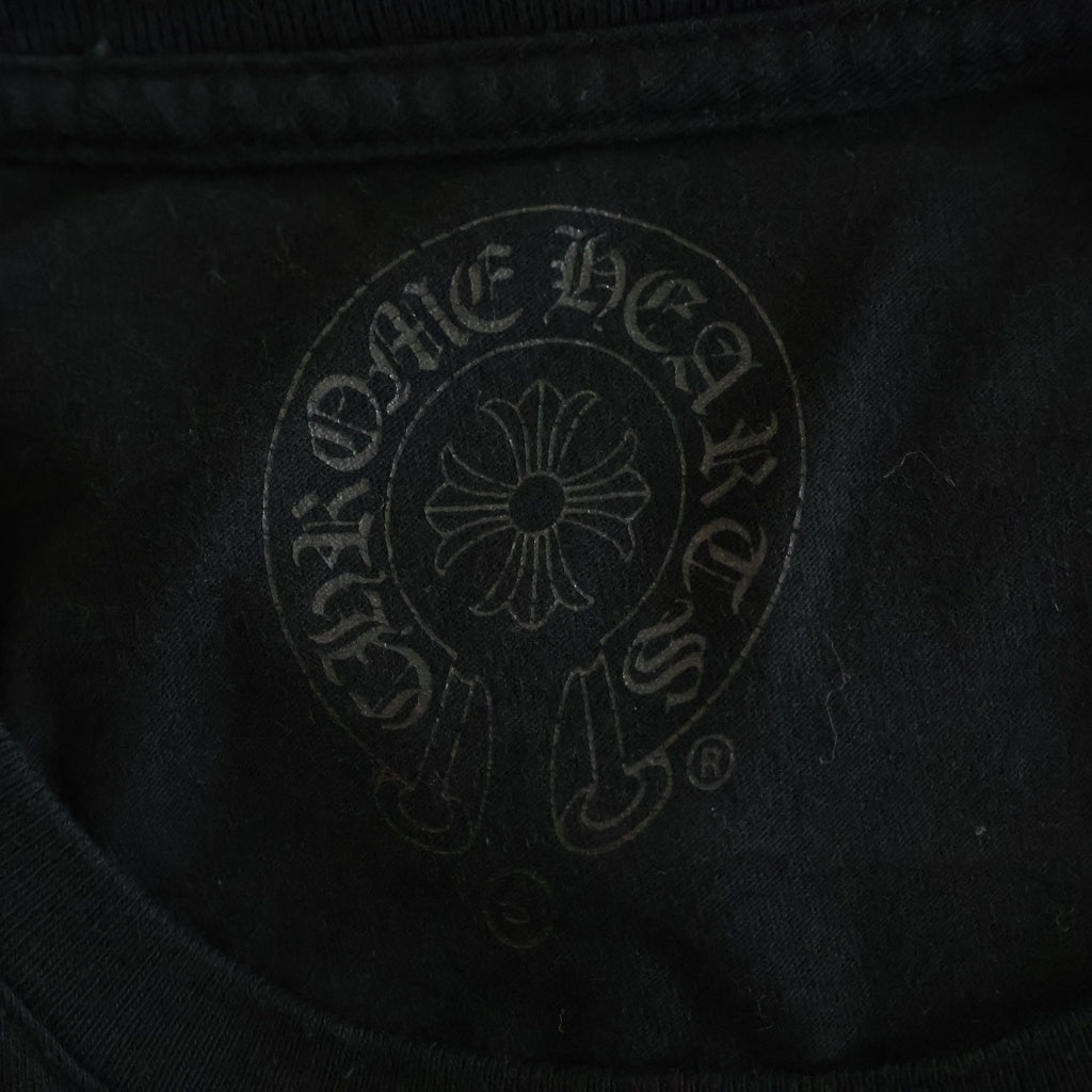 CHROME HEARTS(クロムハーツ) 3 CEMETERY CROSS TEE セメタリー ロゴプリント 半袖Tシャツ ブラック