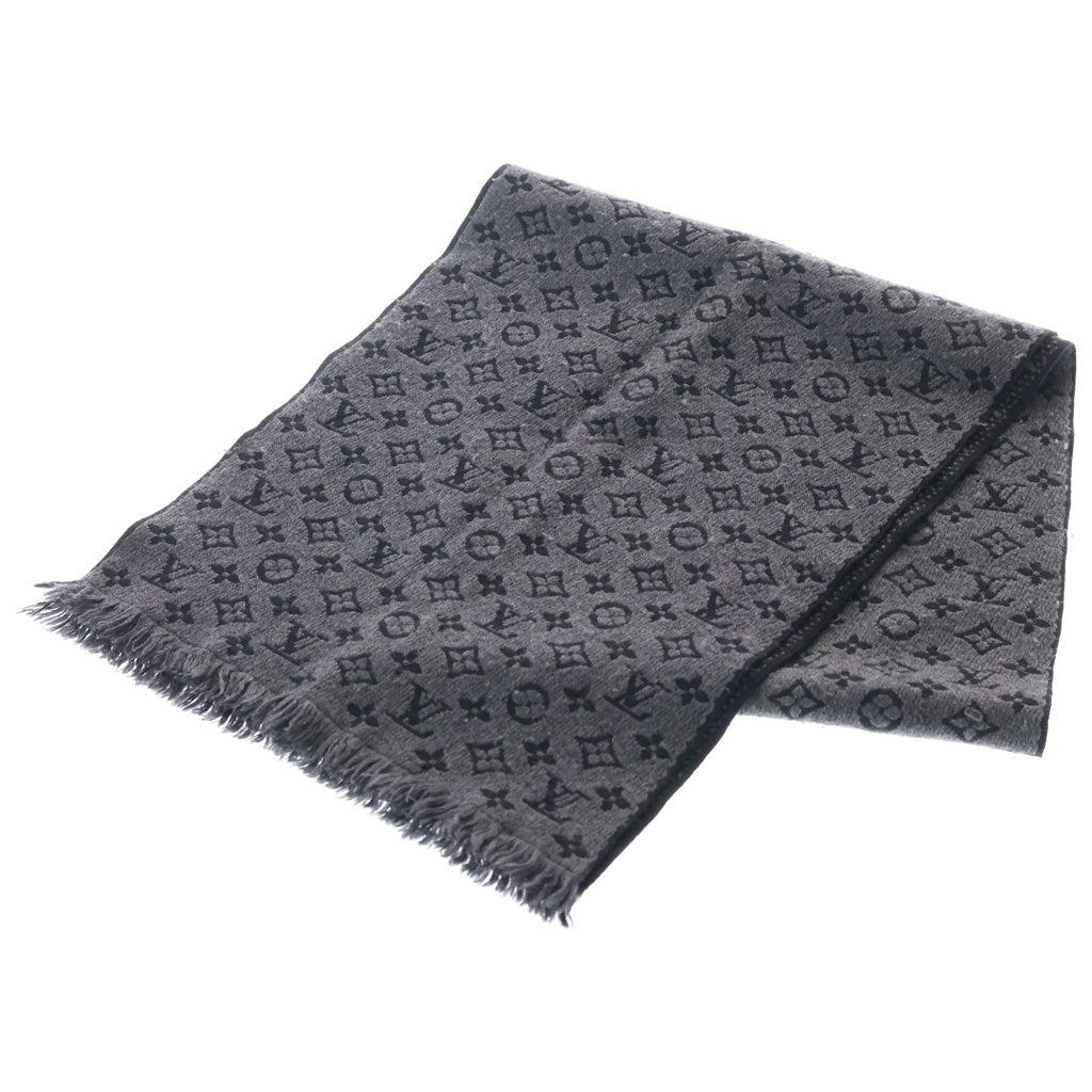 LOUIS VUITTON(ルイヴィトン) エシャルプ モノグラム クラシック アントラシット マフラー ストール ブラック