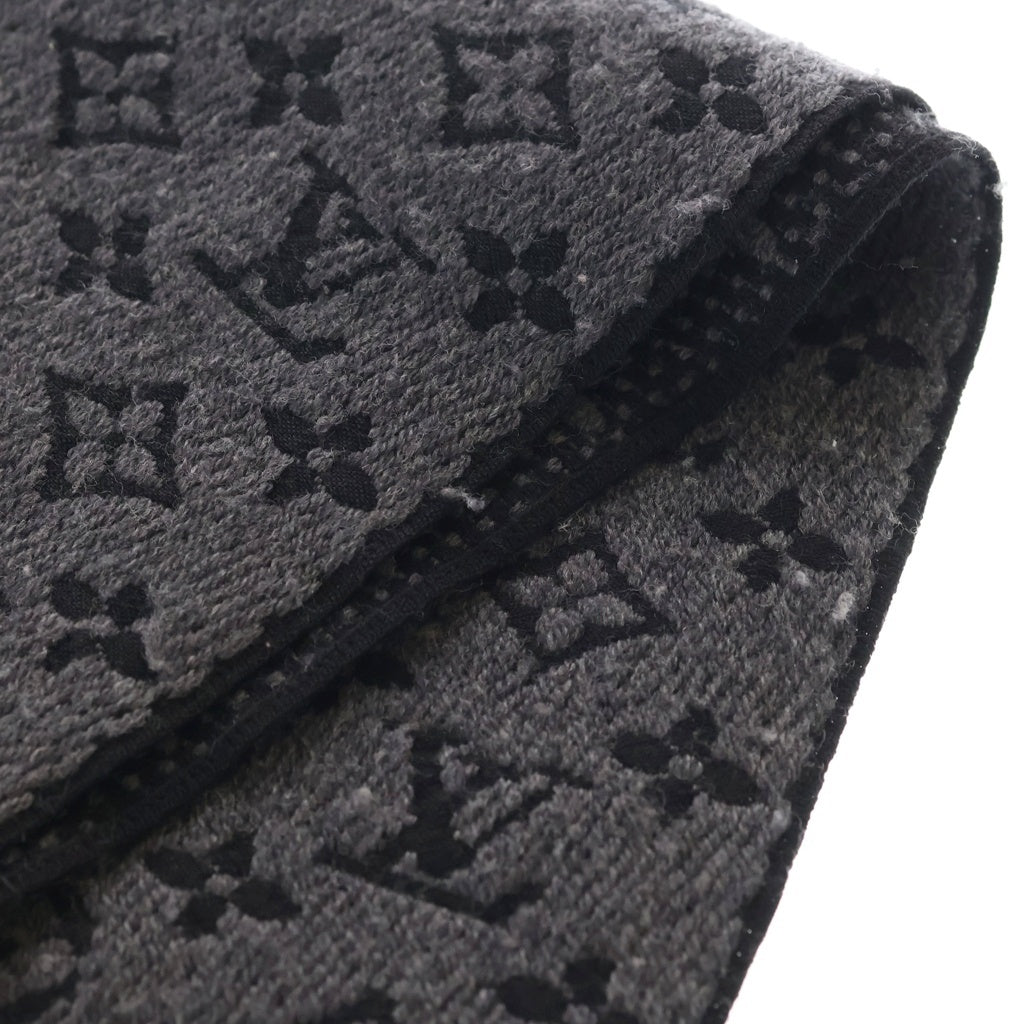 LOUIS VUITTON(ルイヴィトン) エシャルプ モノグラム クラシック アントラシット マフラー ストール ブラック