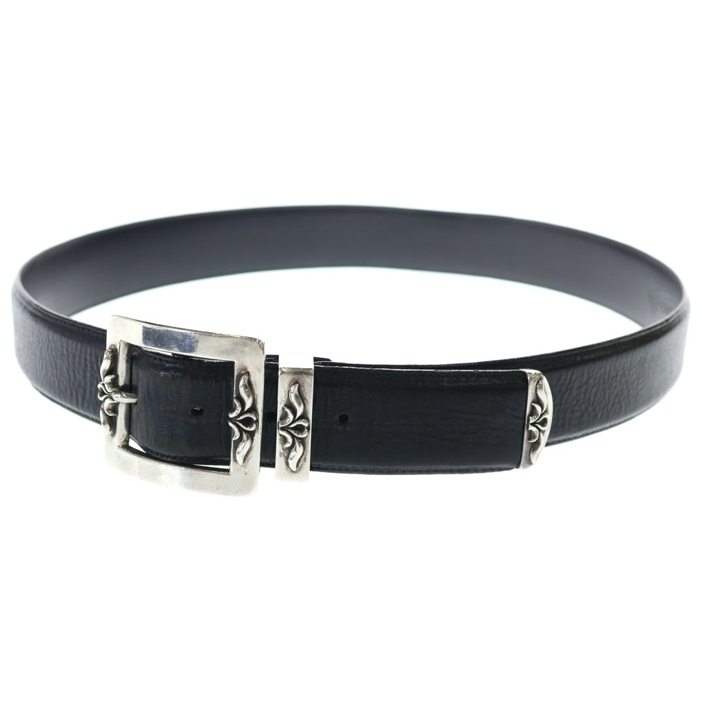 CHROME HEARTS(クロムハーツ) BLT 3PC OTJ 1.5 OTJバックルレザーベルト シルバー/ブラック