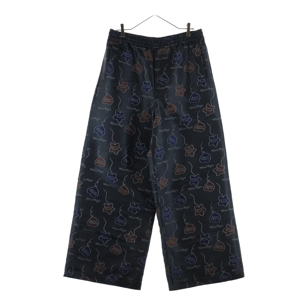MASU(エムエーエスユー) × VERDY FALLING BALLOON EASY PANTS 総柄バギーパンツ ブラック