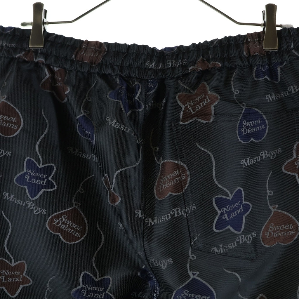 MASU(エムエーエスユー) × VERDY FALLING BALLOON EASY PANTS 総柄バギーパンツ ブラック
