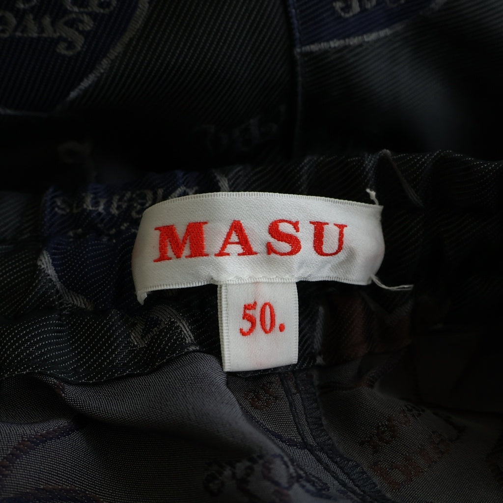 MASU(エムエーエスユー) × VERDY FALLING BALLOON EASY PANTS 総柄バギーパンツ ブラック