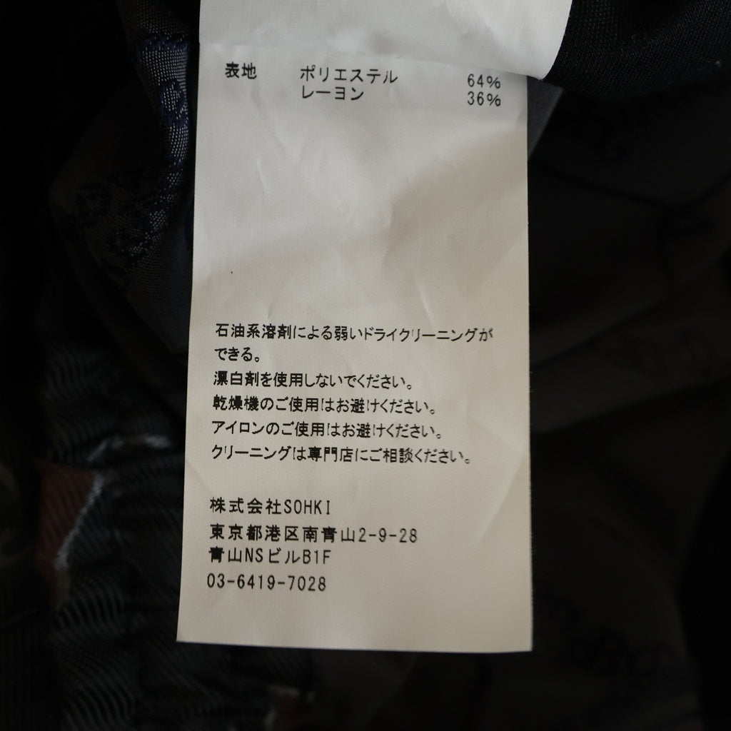 MASU(エムエーエスユー) × VERDY FALLING BALLOON EASY PANTS 総柄バギーパンツ ブラック