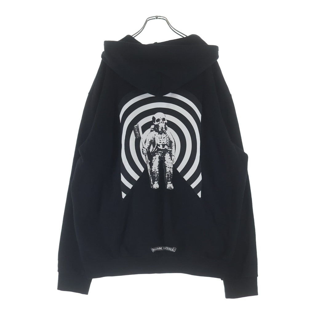 CHROME HEARTS(クロムハーツ) FOTI SWTSHRT HD ZIP フォティ ナスカルプリント ジップパーカー フーディ ブラック