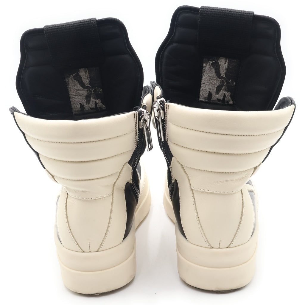 Rick Owens(リックオウエンス) Mega Bumper Geobasket Sneaker メガバンパー ジオバスケットレザーハイカットスニーカー シューズ ブラック/ホワイト レディース