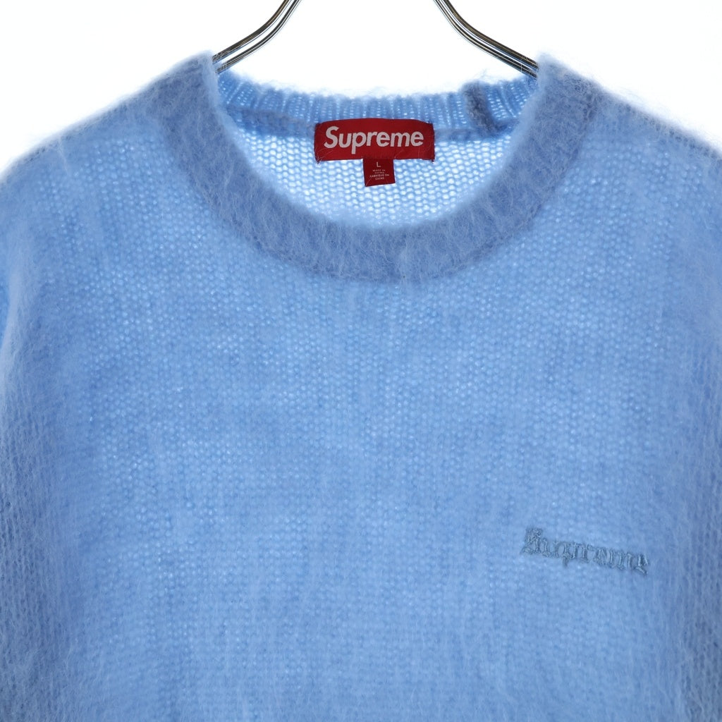 SUPREME(シュプリーム) 25AW Brushed Mohair Sweater ブラッシュド モヘヤ セーター ブルー