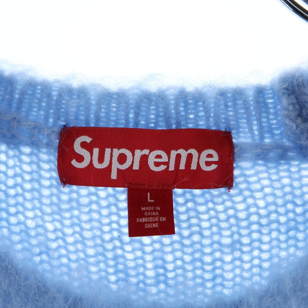 SUPREME(シュプリーム) 25AW Brushed Mohair Sweater ブラッシュド モヘヤ セーター ブルー