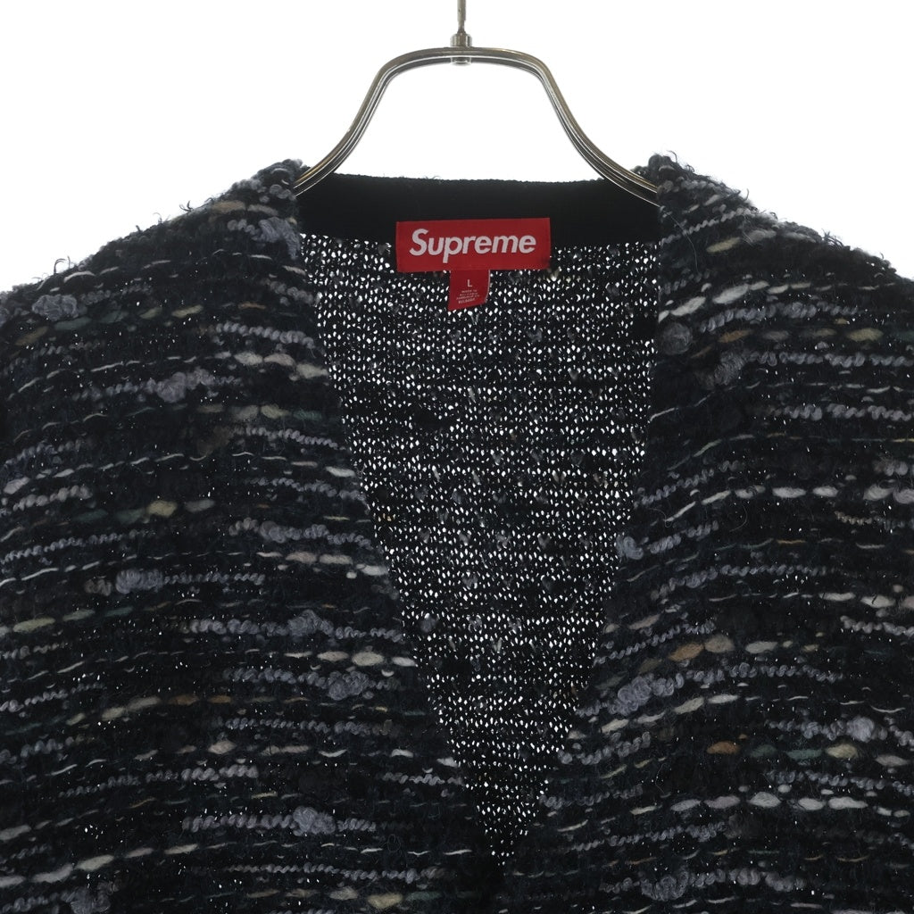 SUPREME(シュプリーム) 25AW Textured Cardigan テクスチャーカーディガン ブラック