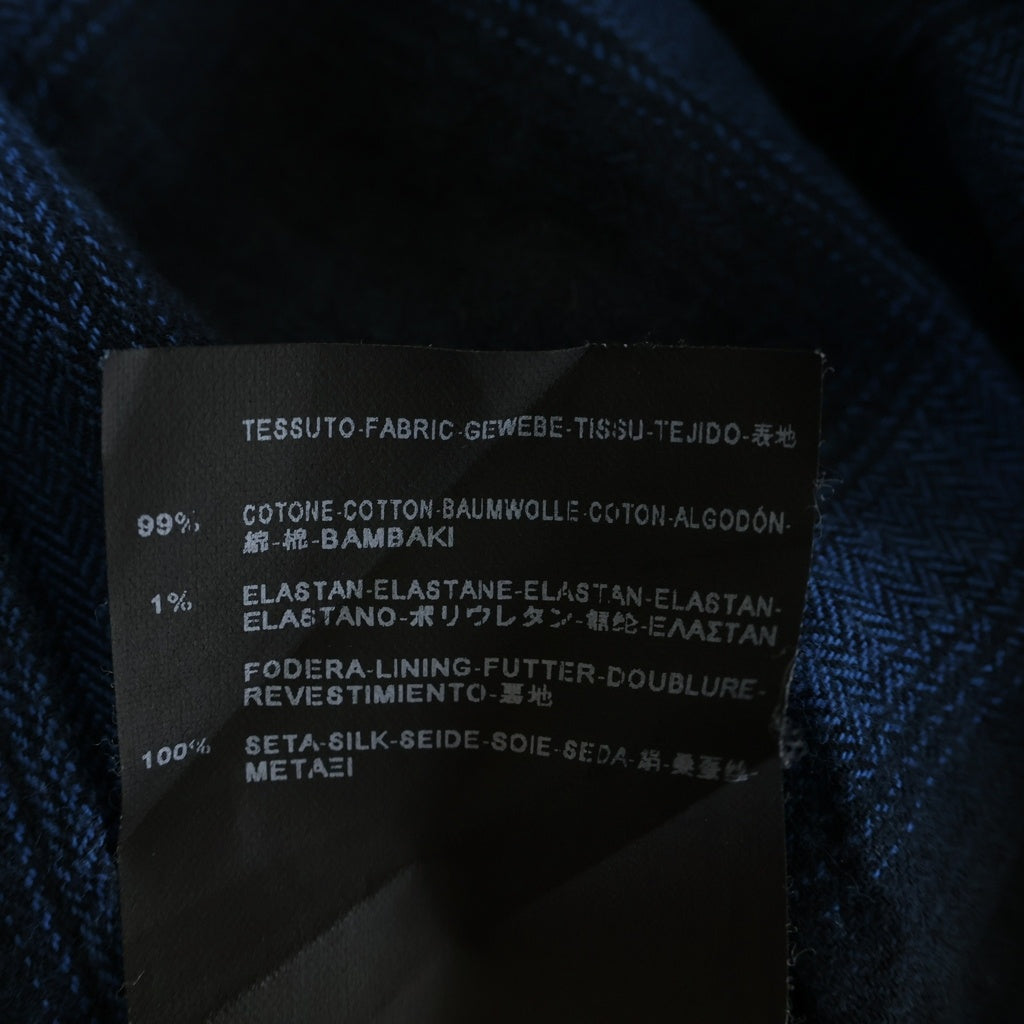 SAINT LAURENT PARIS(サンローランパリ) 15AW オンブレチェック長袖シャツ ウエスタンシャツ ブラック/ブルー