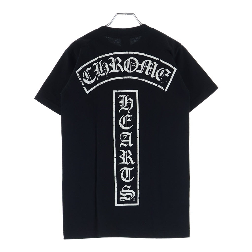 CHROME HEARTS(クロムハーツ) OLD T-BAR STAR LOGO ティーバースタープリントTシャツ カットソー ブラック