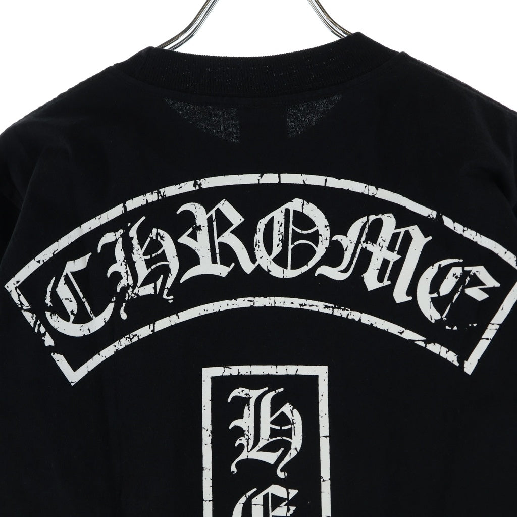 CHROME HEARTS(クロムハーツ) OLD T-BAR STAR LOGO ティーバースタープリントTシャツ カットソー ブラック