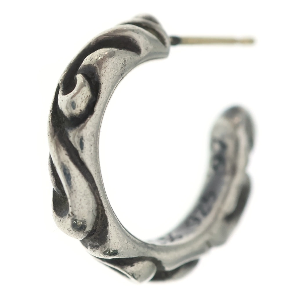 CHROME HEARTS(クロムハーツ) HOOP SCROOL スクロール フープピアス シルバー BCA102