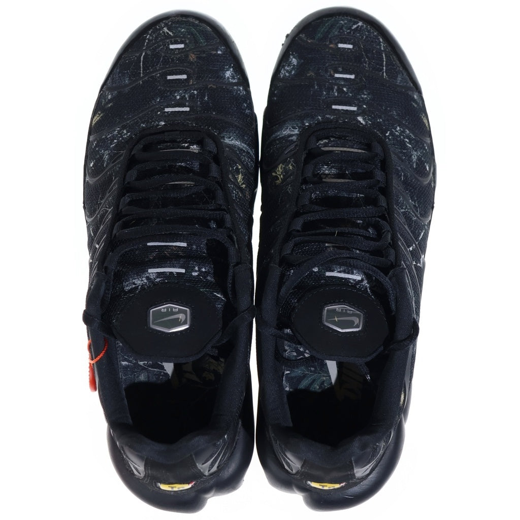 NIKE(ナイキ) AIR MAX PLUS DK SMOKE GREY/MTLC COOL エアーマックスプラスDK メッシュローカットスニーカー ブラック IQ0301-070 US10/28cm