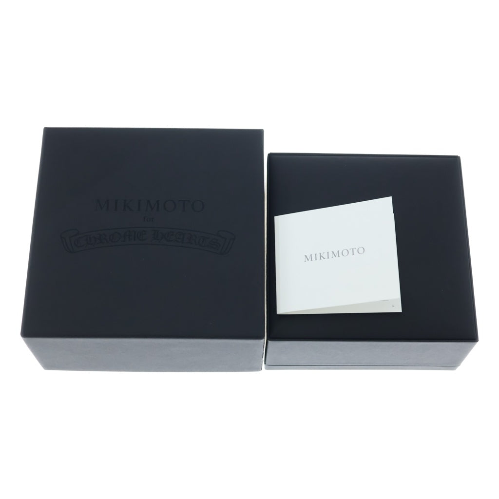 CHROME HEARTS(クロムハーツ) ×MIKIMOTO PEARL BABY FAT CHARM ミキモト パール ベイビーファット チャーム クロスボール ビーズ ブレスレット K18WG ホワイトゴールド