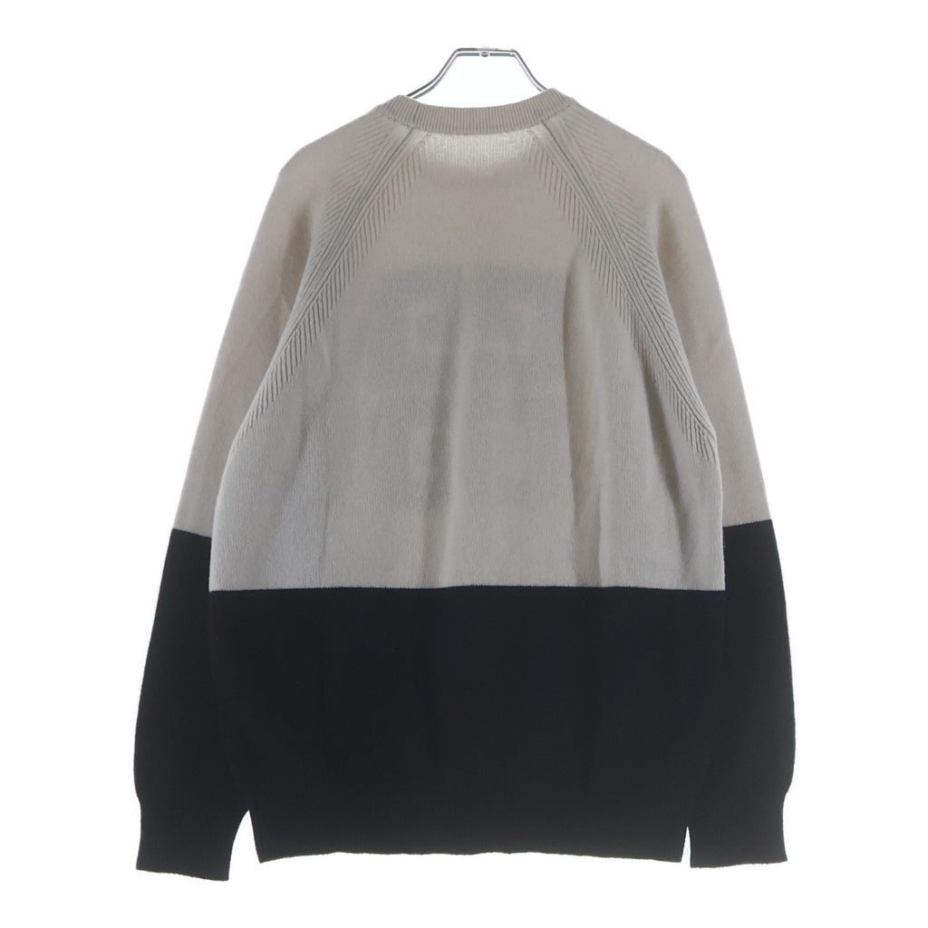GIVENCHY(ジバンシィ) 23AW フロントロゴ カシミヤニット セーター ホワイト/ブラック BW908N4Z8W レディース