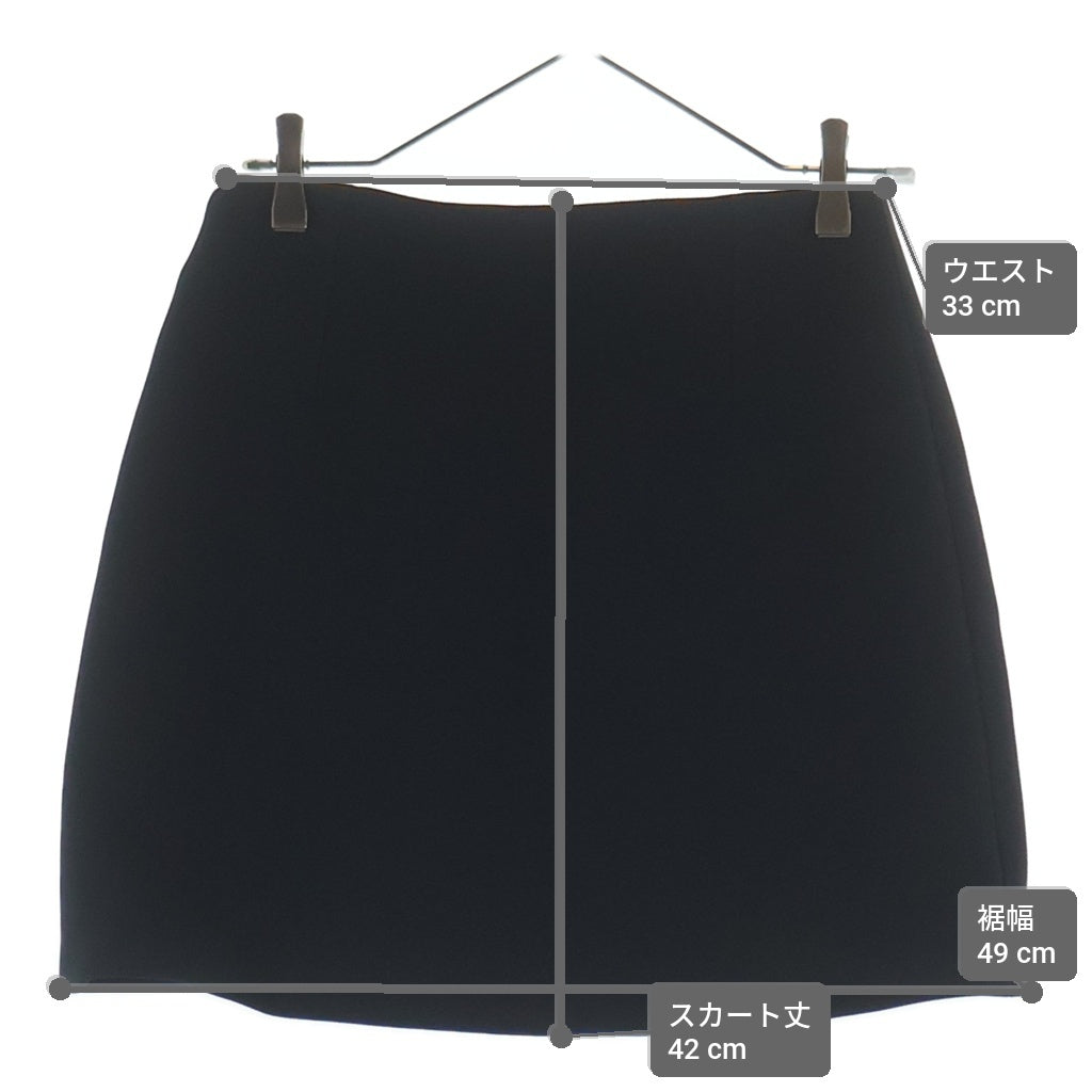 Christian Dior(クリスチャンディオール) ウールスカート ブラック 221J36A1162 レディース