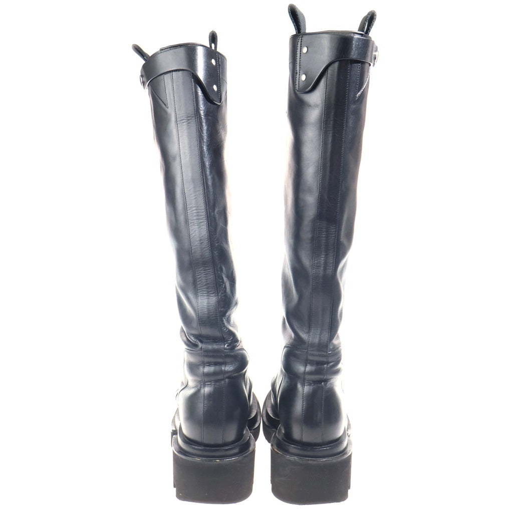 Rick Owens(リックオウエンス) KNEE BOGUN BOOT ニーハイ ボーガンブーツ ロングブーツ ブラック