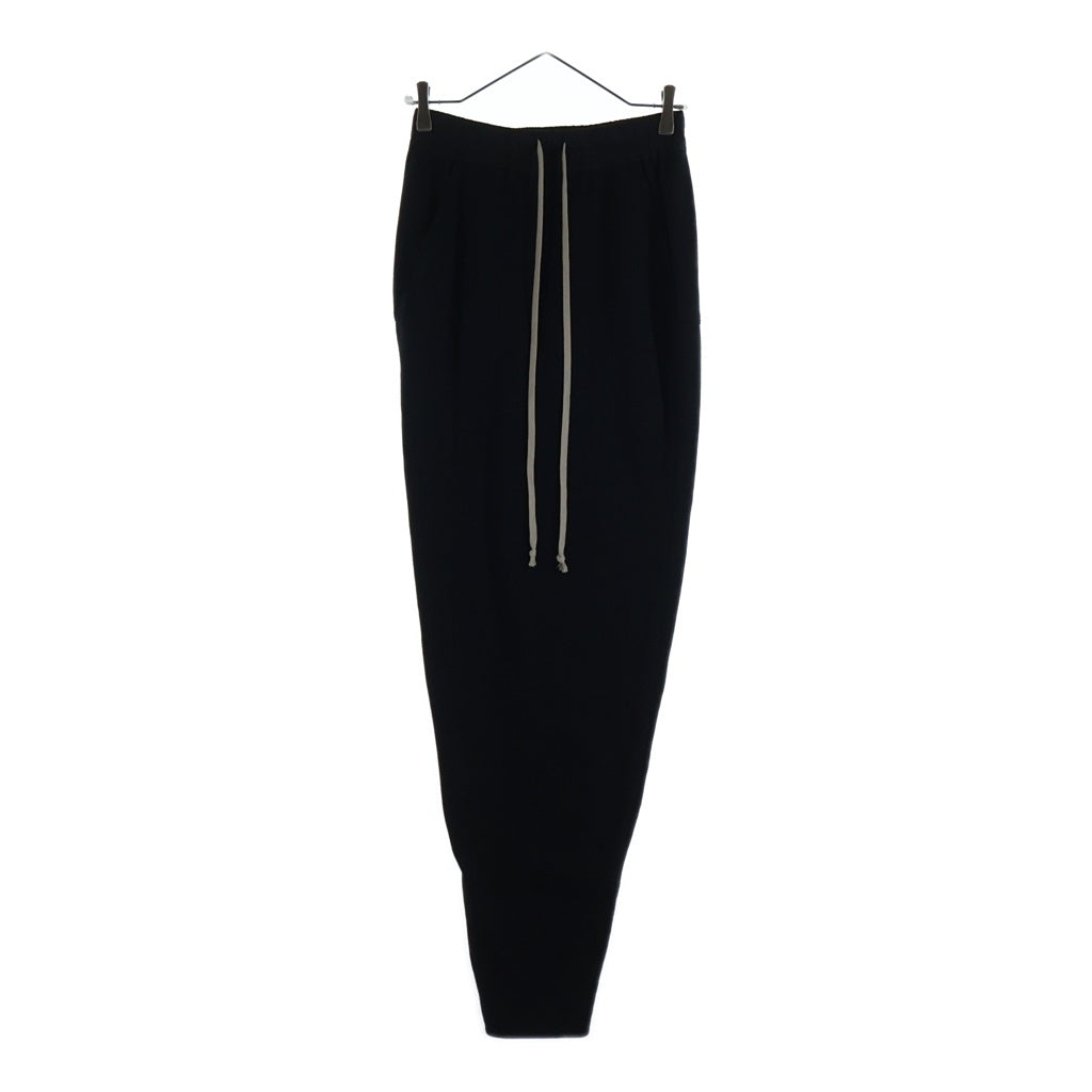 DRKSHDW(ダークシャドウ) 25SS PILLAR MAXI SKIRT ドローストリング マキシスカート ブラック レディース DS01E3332-RIG