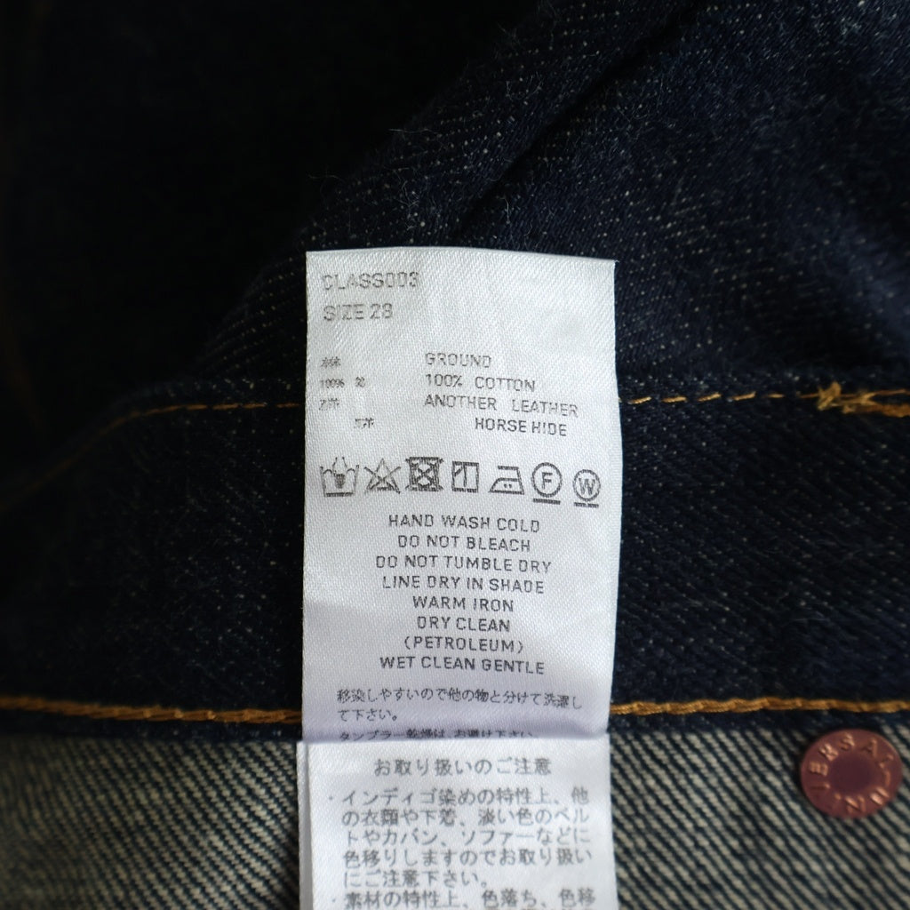 SUGARHILL(シュガーヒル) 24AW CLASSIC DOUBLE KNEE DENIM PANTS クラシックダブルニーデニムパンツ インディゴ CLASS003