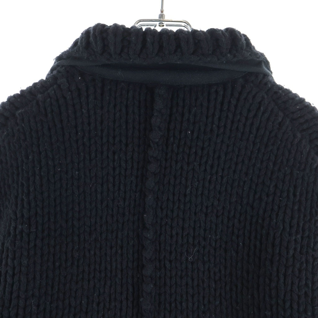 Sacai(サカイ) ×CARHARTT WIP CANVAS × MA-1 JACKET カーハート ボタンアップMA-1ジャケット ブラック 23-03111M