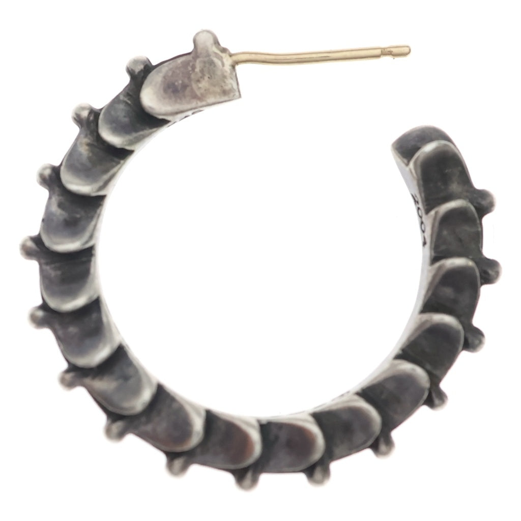 CHROME HEARTS(クロムハーツ) HOOP CRSSTAL クロステイル フープピアス シルバー