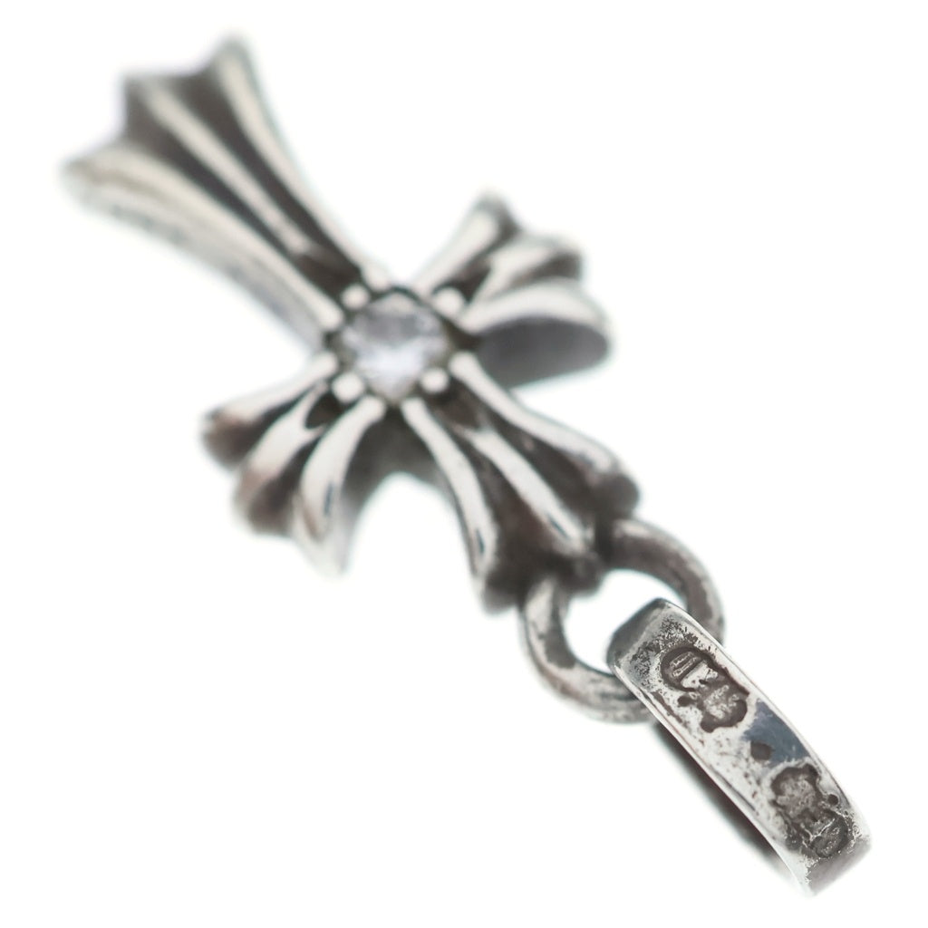 CHROME HEARTS(クロムハーツ) CRS BBYFAT DMND ベイビーファットクロス 両面1ダイヤ ペンダントトップ シルバー BCA238