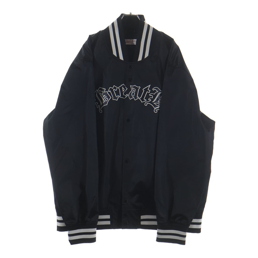 BREATH(ブレス) LOGO SATIN JACKET ロゴ サテン ジャケット ブラック 23WO-MNBR-AW06