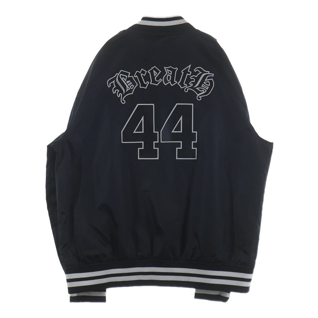 BREATH(ブレス) LOGO SATIN JACKET ロゴ サテン ジャケット ブラック 23WO-MNBR-AW06
