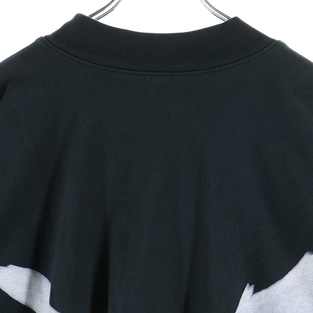Yeezy Gap Engineered by Balenciaga(イージー ギャップ エンジニアードバイ バレンシアガ) CROP DOVE NO SEAM TEE ドーヴプリント オーバーサイズクロップド半袖Tシャツ ブラック カットソー