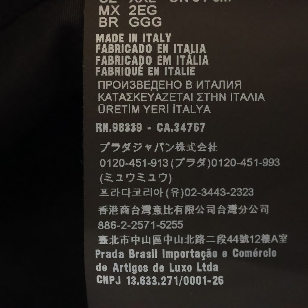 PRADA(プラダ) RE-NYLON リナイロン トライアングルロゴプレート バケットハット 帽子 ブラック 2HC137