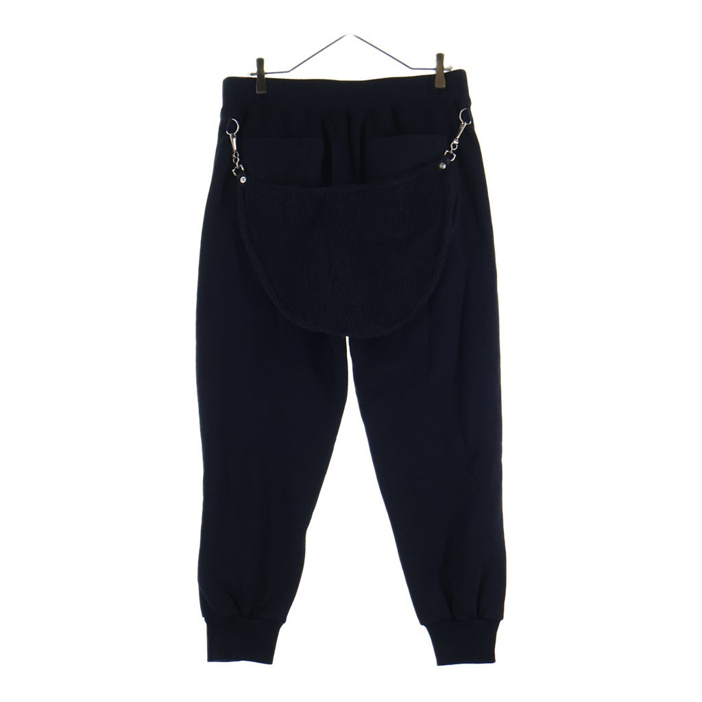 UNDERCOVER(アンダーカバー) 25AW パイルバムフラップ付裏起毛ストラップパンツ スウェットパンツ ブラック