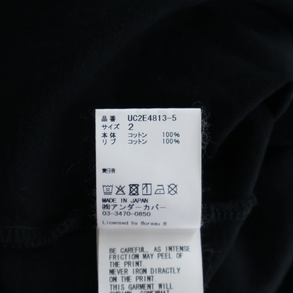 UNDERCOVER(アンダーカバー) 25AW TEE Print ZERO SET グラフィック半袖Tシャツ カットソー ブラック