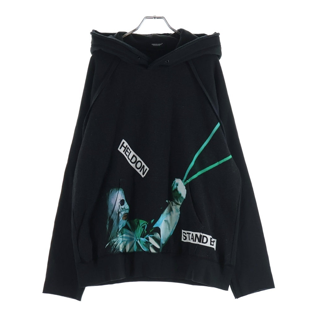 UNDERCOVER(アンダーカバー) 25AW HELDON HOODIE グラフィックプルオーバーパーカー フーディー ブラック UC2E4805-1