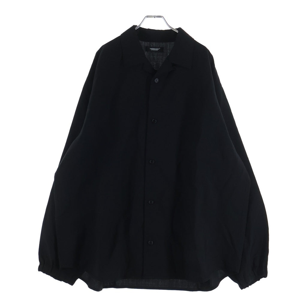 UNDERCOVER(アンダーカバー) 25AW L/S Wool Shirt ウール長袖シャツ ブラック UC2E4216
