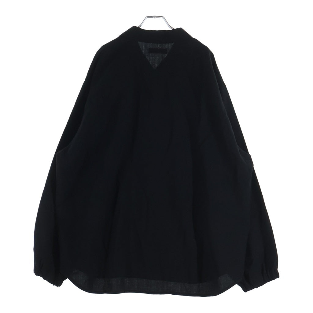UNDERCOVER(アンダーカバー) 25AW L/S Wool Shirt ウール長袖シャツ ブラック UC2E4216