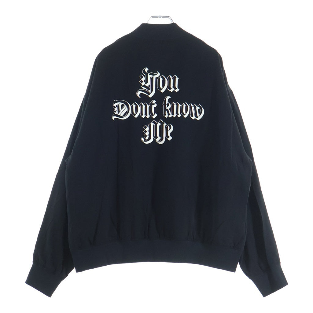 UNDERCOVER(アンダーカバー) 25AW Ry/Pe ツイルスカジャン レーヨンジャケット ブラック