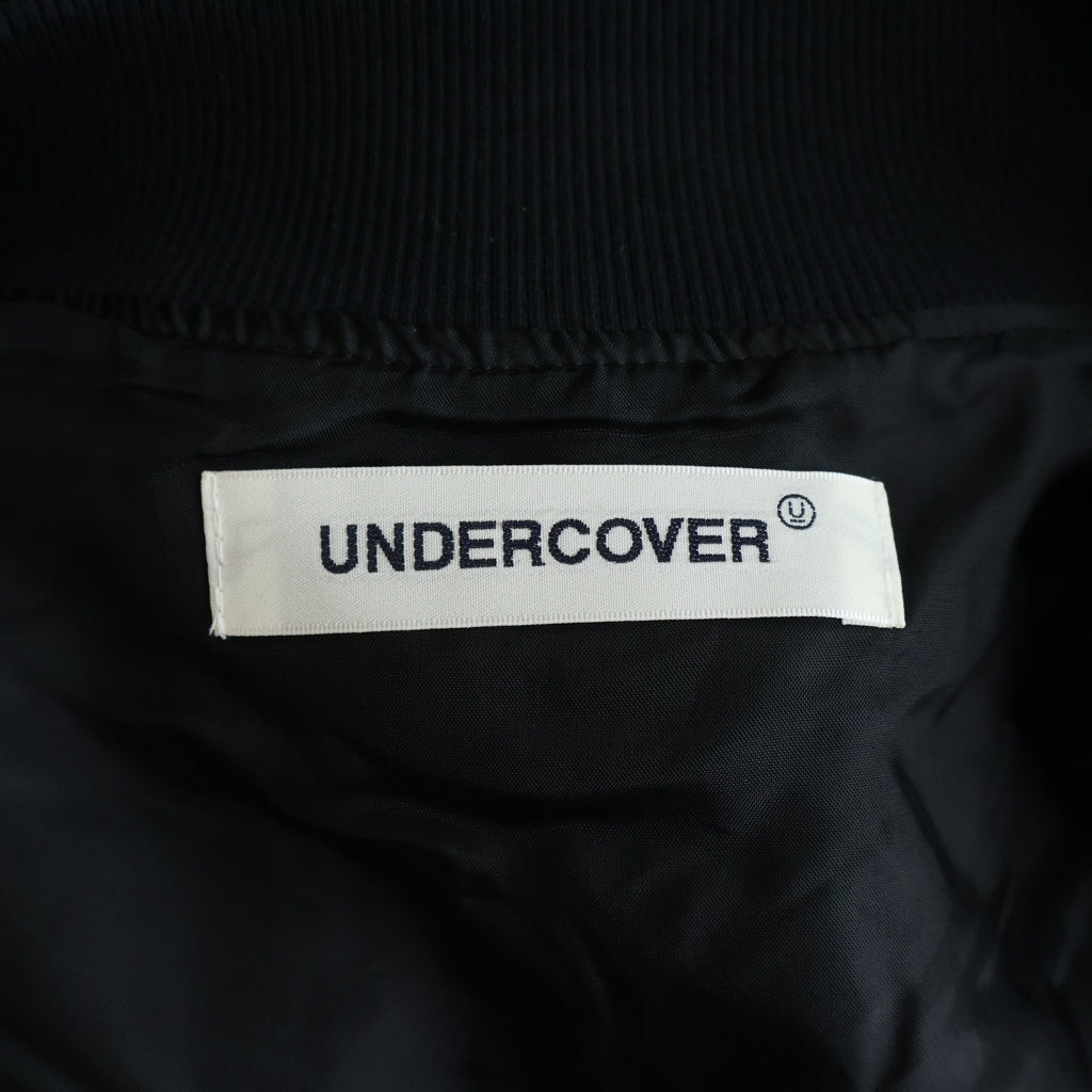 UNDERCOVER(アンダーカバー) 25AW Ry/Pe ツイルスカジャン レーヨンジャケット ブラック