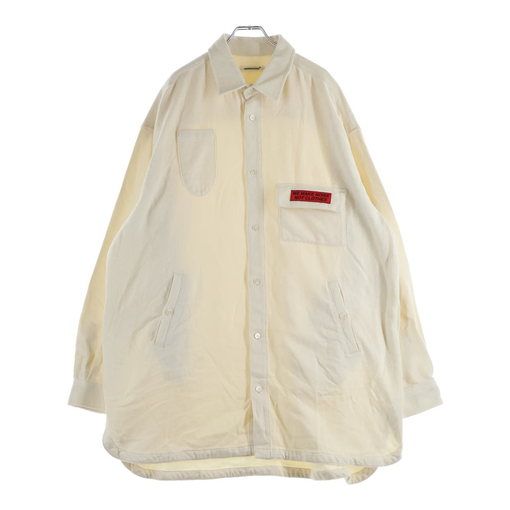 UNDERCOVER(アンダーカバー) 25AW Long Sleeve Overshirt L/S Shirt オーバーサイズビッグシャツ ベージュ