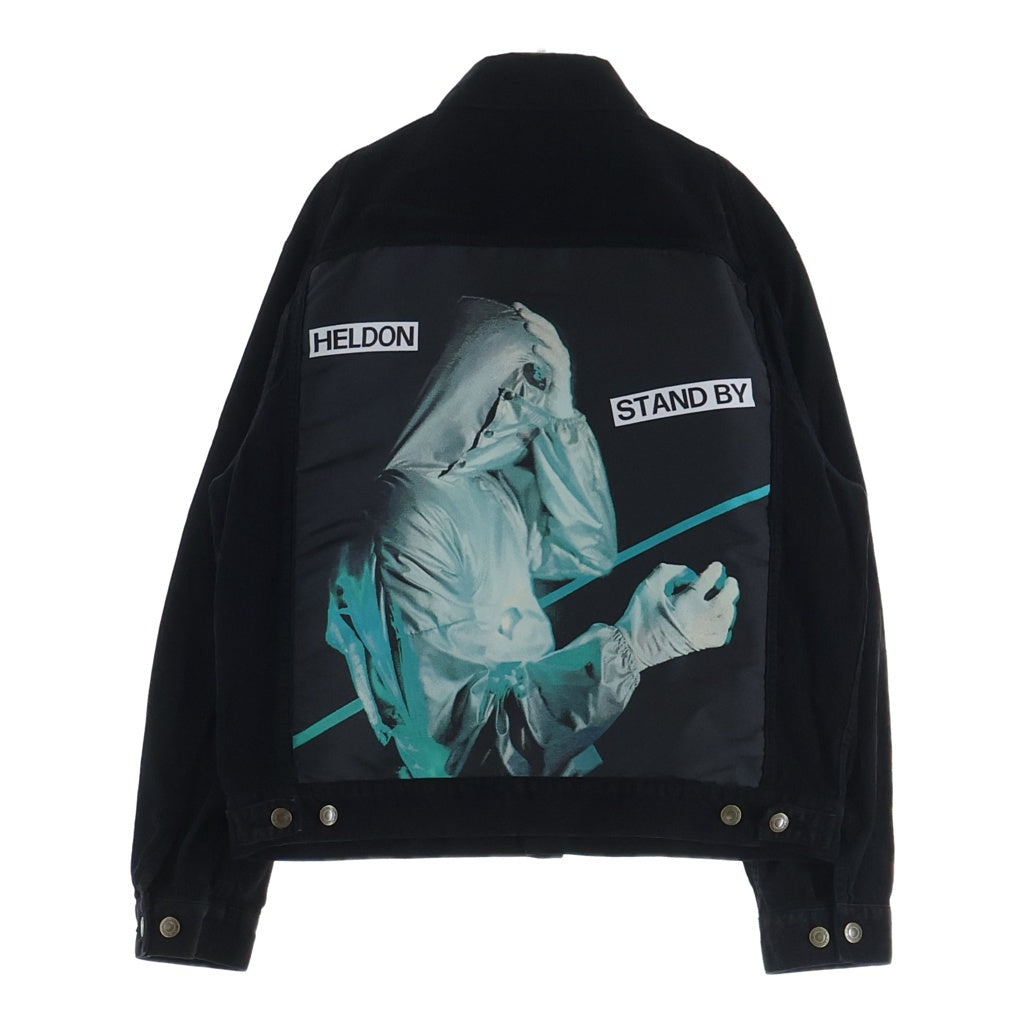 UNDERCOVER(アンダーカバー) 25AW 後JQ切替硫化コーデュロイジャケット ブラック