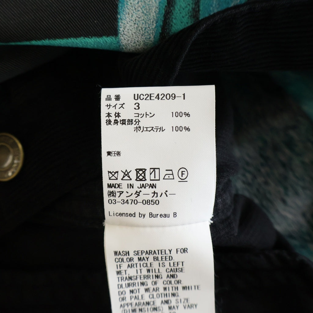 UNDERCOVER(アンダーカバー) 25AW 後JQ切替硫化コーデュロイジャケット ブラック