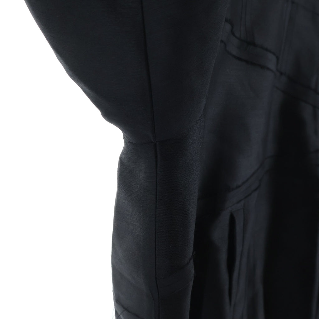 UNDERCOVER(アンダーカバー) 25AW エラスティックジャケット ジップアップブルゾン ブラック
