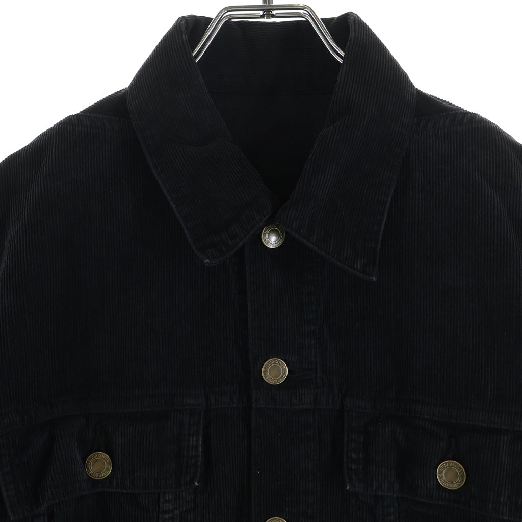 UNDERCOVER(アンダーカバー) 25AW 硫化コーデュロイジャケット Gジャン ブラック UC2E4209-2