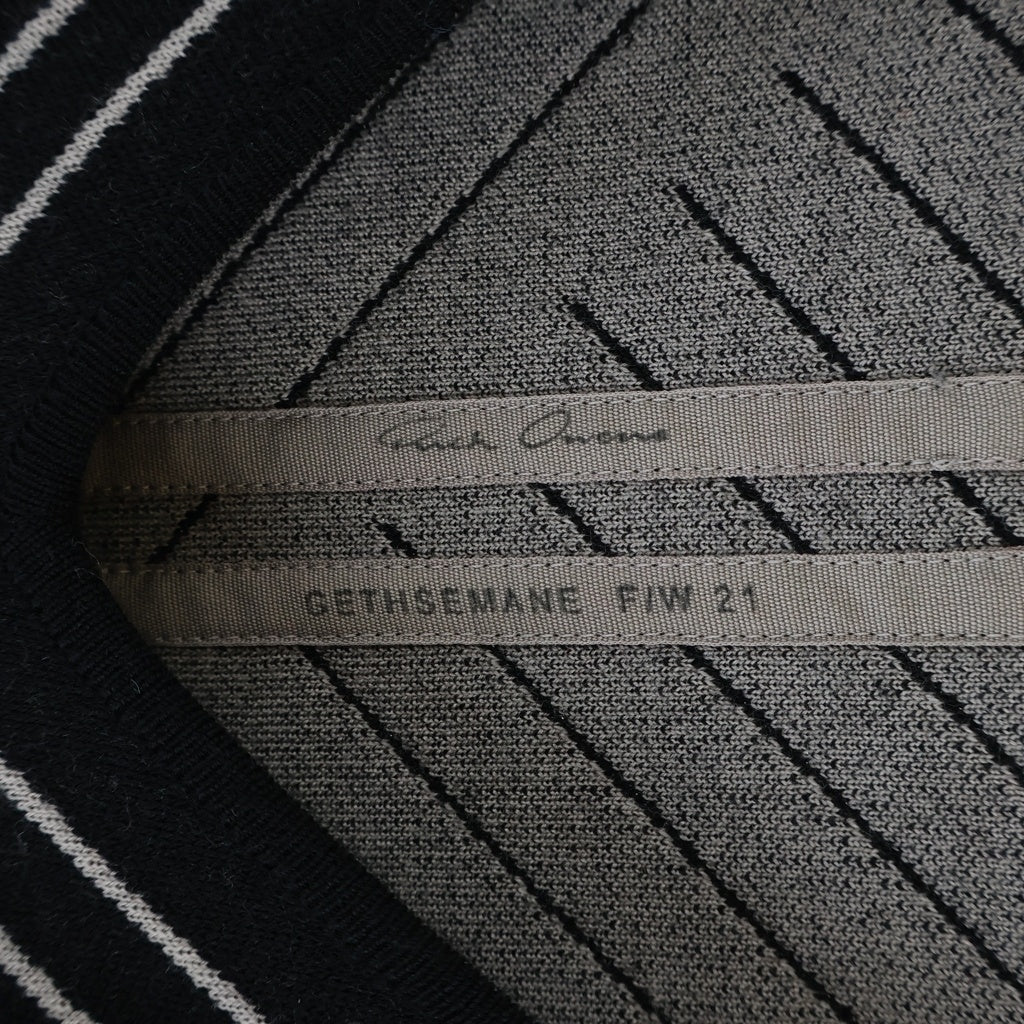 Rick Owens(リックオウエンス) 21AW Vネックストライプニット セーター