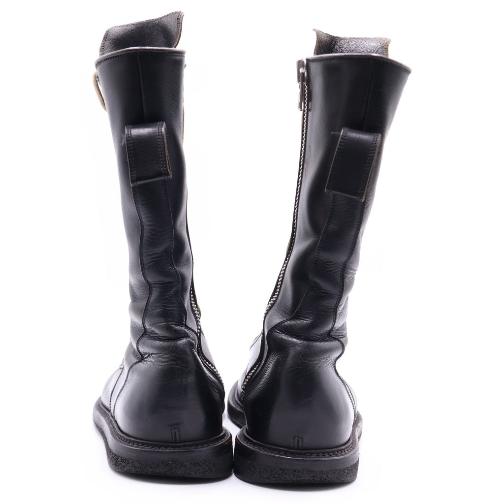 Rick Owens(リックオウエンス) RUNWAY ARMY LACE UP BOOTS ランウェイアーミー レースアップブーツ レザーブーツ ブラック